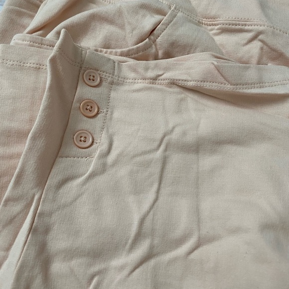 D & Co Women Size 5x Pull Up Knit Cropped Pale Pink French Terry Joggers a391932 - Picture 10 of 11